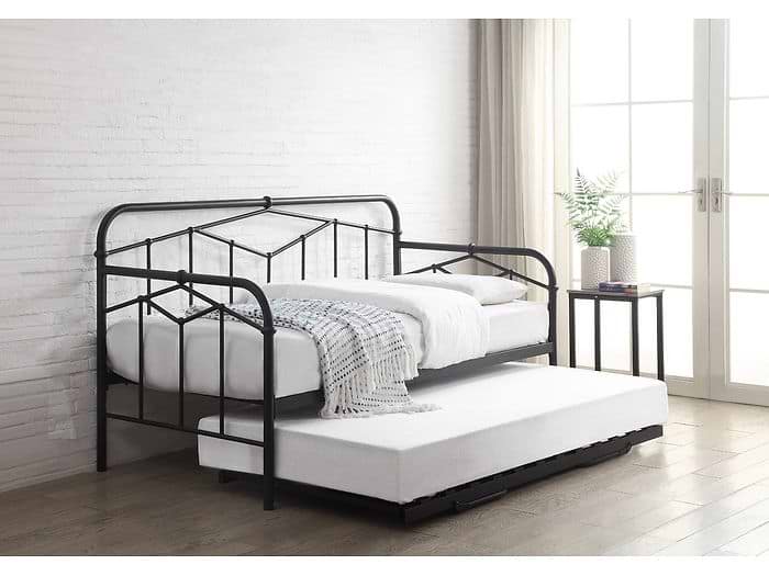 Flintshire Furniture Axton Black Metal Day Bed
