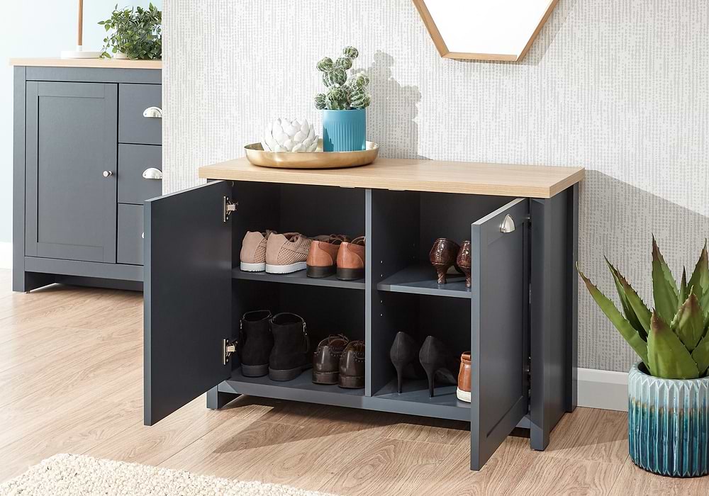 GFW Lancaster Shoe Storage Bed Kingdom