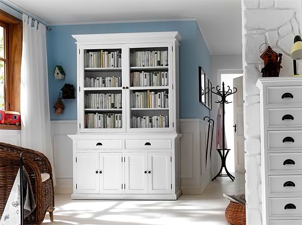 Nova Solo Halifax Glass Display Hutch Unit
