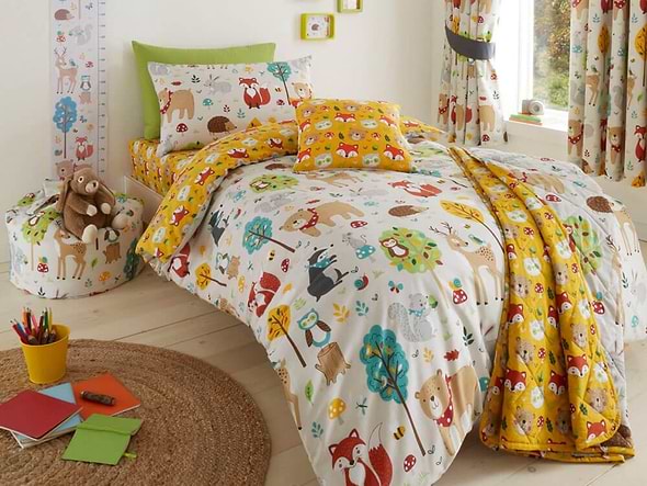 Happy Linen Co Woodland Friends Bedding