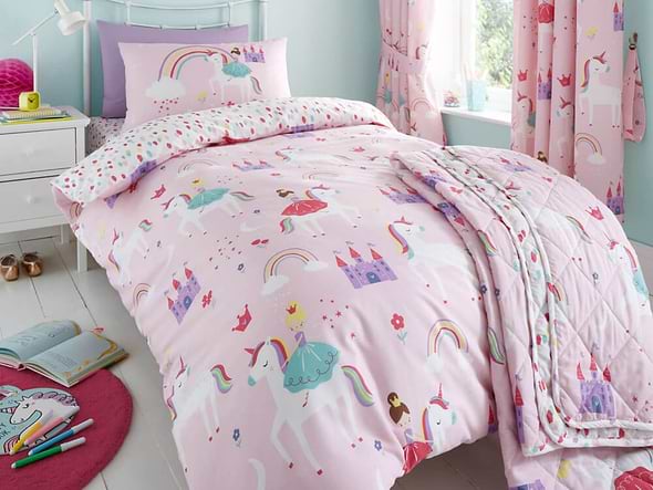 Happy Linen Co Castle Unicorn Bedding