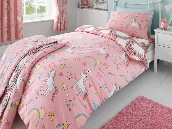 Happy Linen Co Unicorn Rainbow Bedding