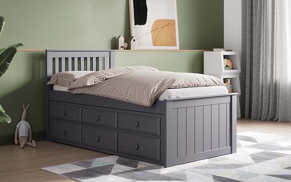 Flair Montana Captain's Guest Bed Frame With Drawers
