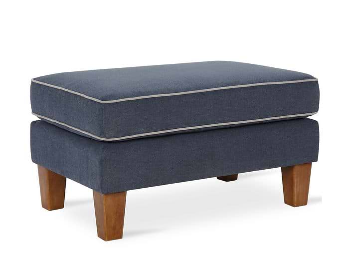 Dorel Bowen Ottoman With Contrast Welting
