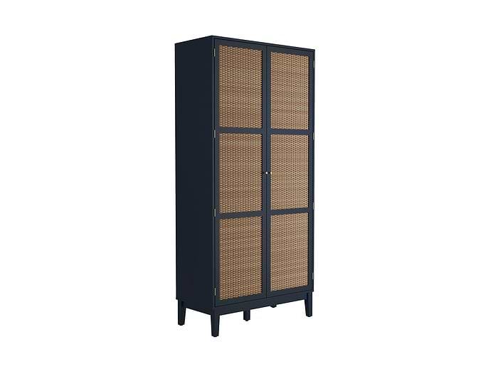 LPD Bordeaux Blue 2 Door Wardrobe LPD Bordeaux Blue 2 Door Wardrobe