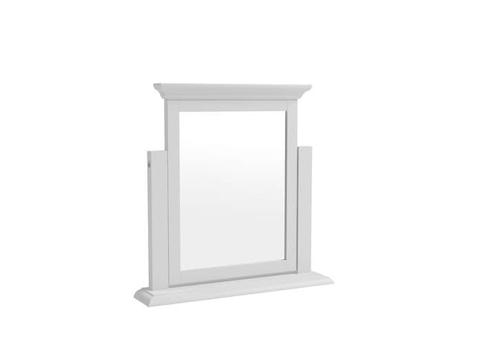 Snooze White Wooden Trinket Mirror

