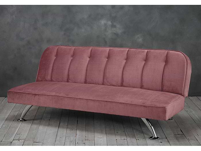LPD Brighton Pink Fabric Sofa Bed
