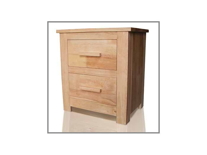 Flintshire Hardwood / Oak Finish Bedside Cabinets