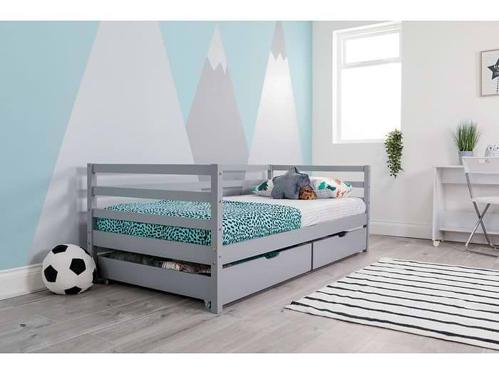 Flair Grey Wooden Cloud Single Day Bed
