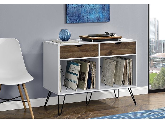 Dorel Concord Turntable Stand With Drawers