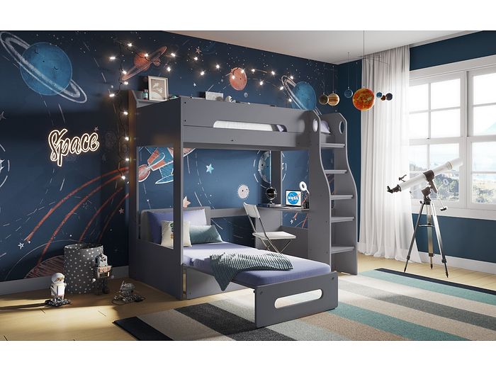 Flair Cosmic Futon High Sleeper Grey 