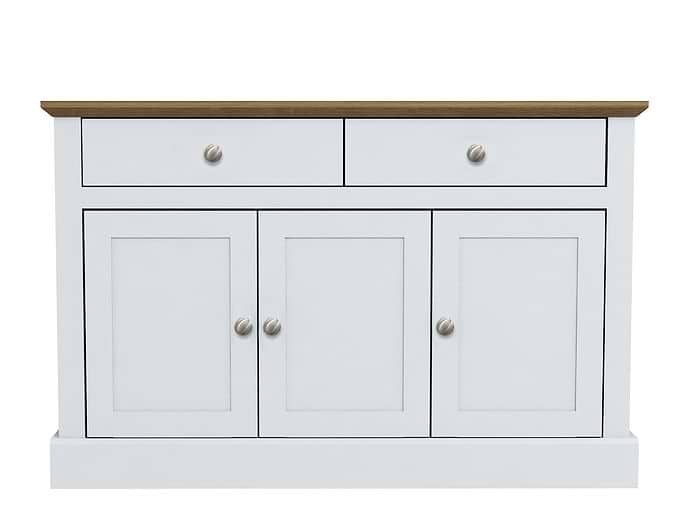 LPD Devon 3 Door 2 Drawer White & Oak Sideboard
LPD Devon 3 Door 2 Drawer White & Oak Sideboard
