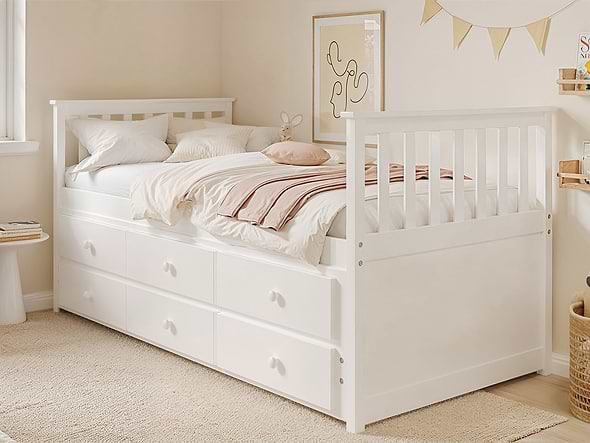Flair Finley Captain's Bed White