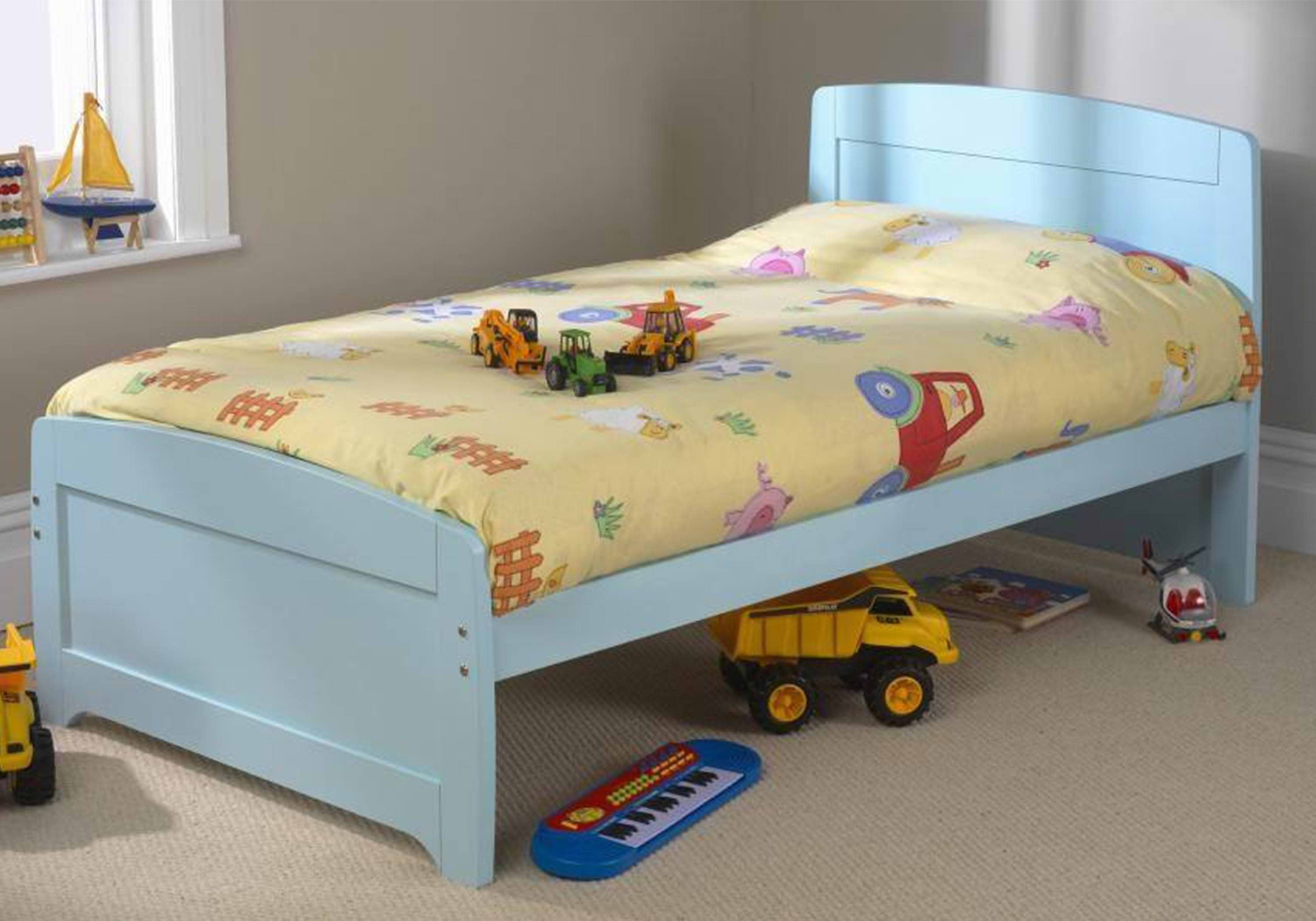 blue child's bed