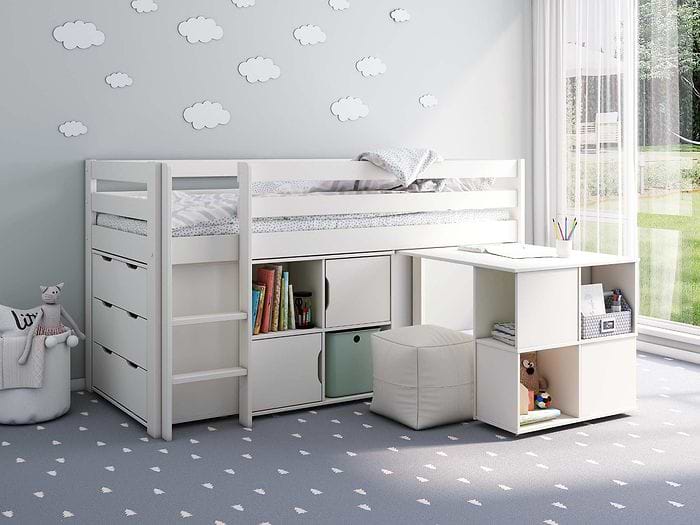 noomi nora midsleeper set white