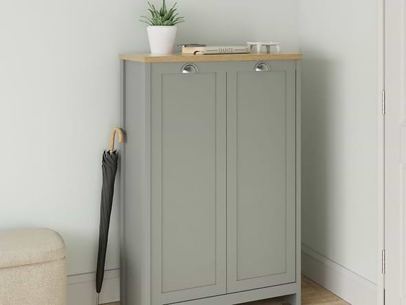 GFW Lancaster 2 Door Shoe Cabinet