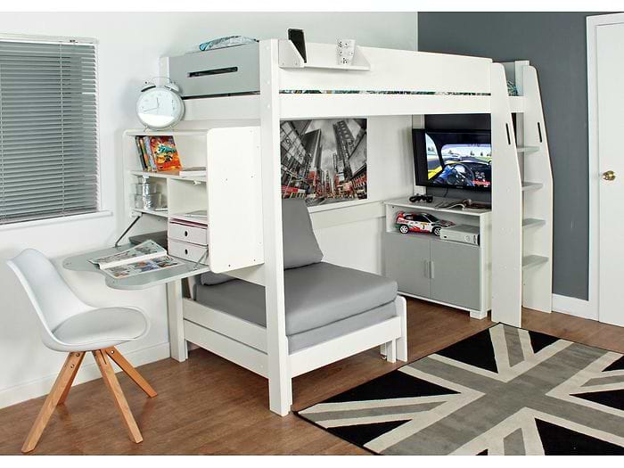 Kids Avenue Urban Grey 2 High Sleeper
