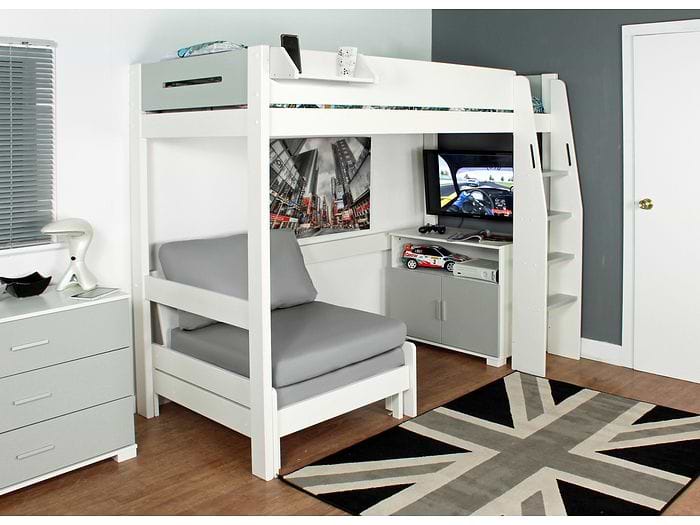 Kids Avenue Urban Grey 3 High Sleeper
