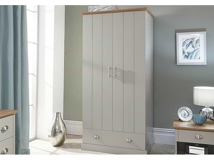 GFW Kendal 2 Door 1 Drawer Wardrobe
