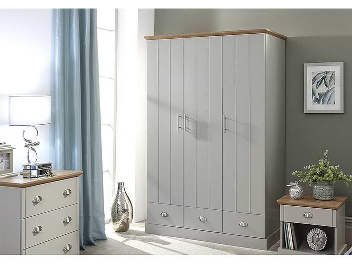 GFW Kendal 3 Door 3 Drawer Wardrobe
