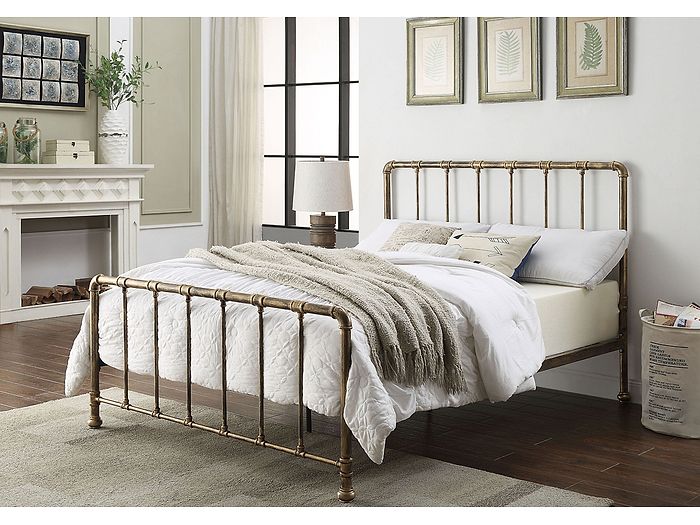 Flintshire Furniture Kinnerton Antique Bronze Metal Bed Frame
