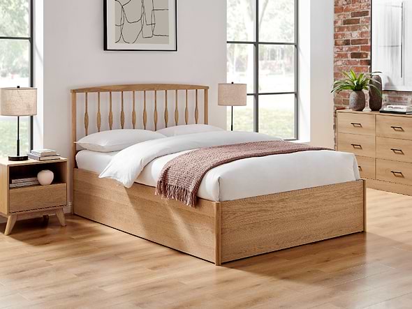 Limelight Juno Wooden Storage Bed Oak