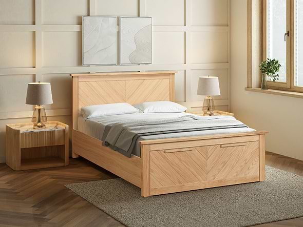 Limelight Kenji Oak Bed with Drawer Storage