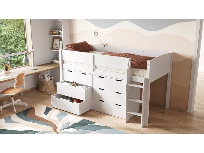 Flair Loop Midsleeper Bed Storage Set