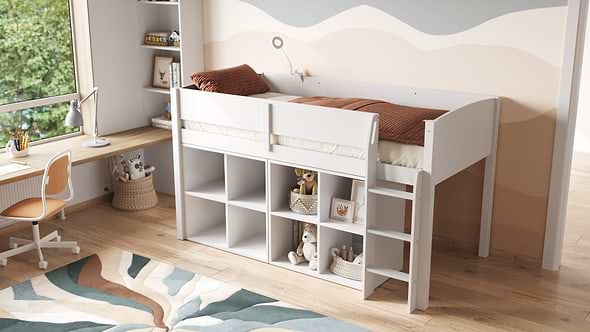 Flair Loop Midsleeper Bed Cube Unit Set