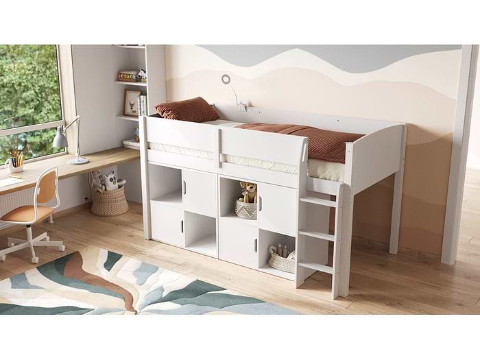 Flair Loop Midsleeper Bed Cube Unit Set With Doors