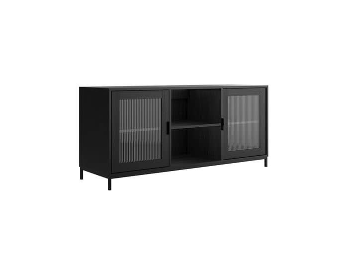 LPD Maddox Matte Black & Reeded Media Unit