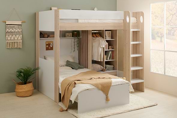 Flair Hampton L Shape Bunk Bed 