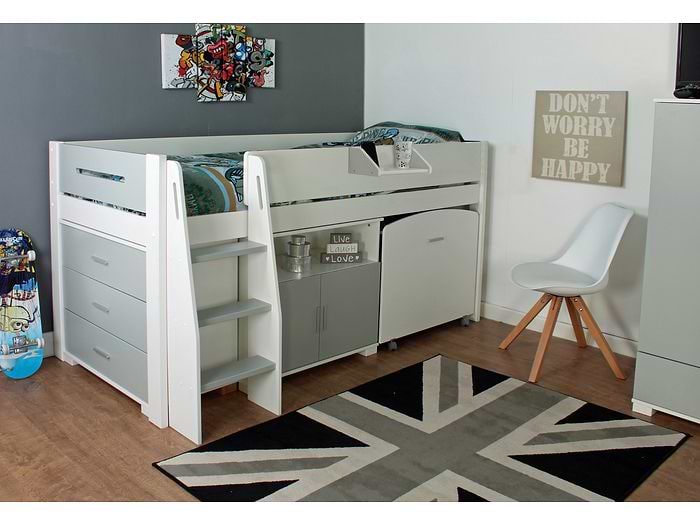 Kids Avenue Urban Grey 1 Midsleeper