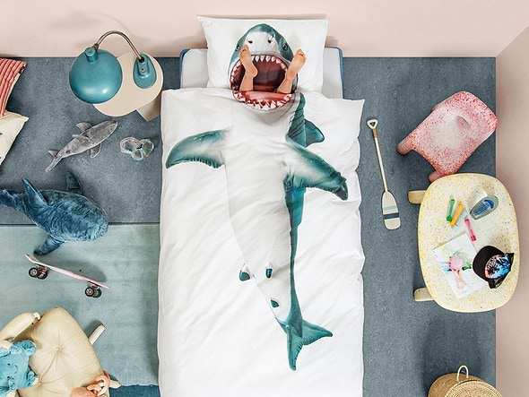 Snurk Single Shark Duvet Bedding Set