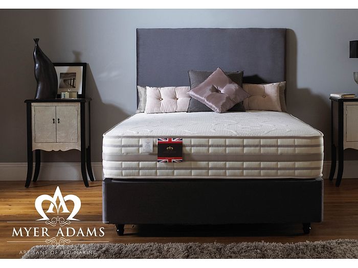 Eliza Memory 2000 Divan - Shown in plush velvet steel 