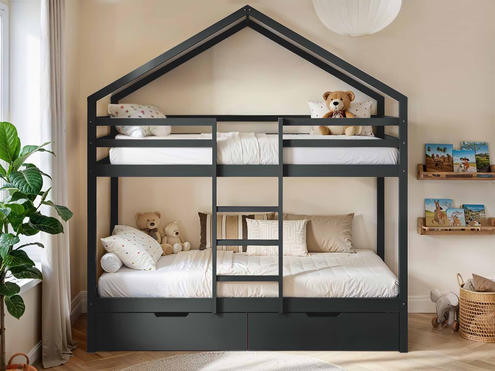 next bunk beds with mattress
