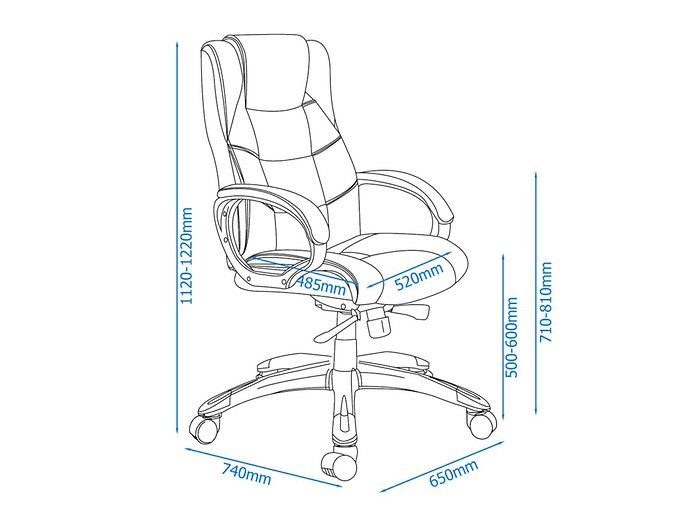 Alphason Northland High Back Leather Office Chair