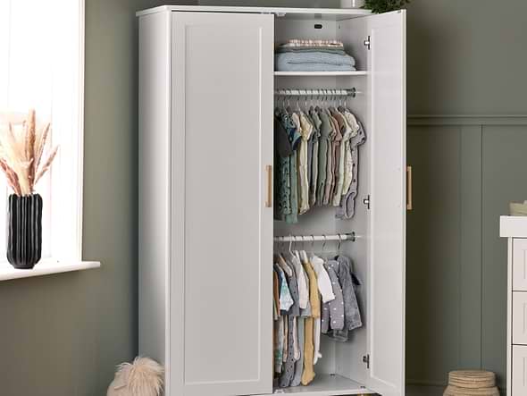 Obaby Orla Double Wardrobe - White