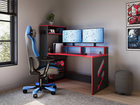 Recoil Pixel Gaming Desk