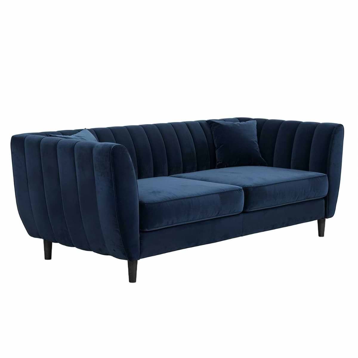 Solace+Co Remi 3 Seater Mid Century Sofa | Bed Kingdom