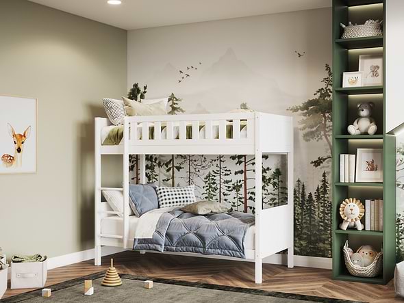 Flair Bea Shorty Wooden Bunk Bed with Optional Trundle