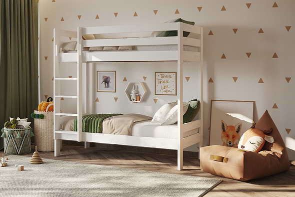 Noomi Nora Solid Wood Shorty Bunk Bed (FSC Certified)
