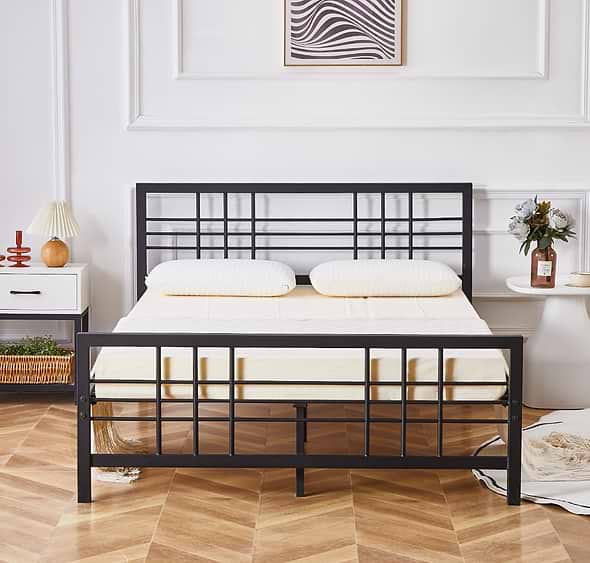 Flair Novak Metal Lattice Bed Frame