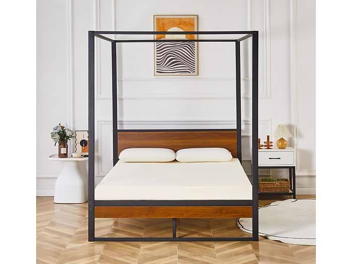 Flair Rockford Wooden Metal 4 Poster Bed