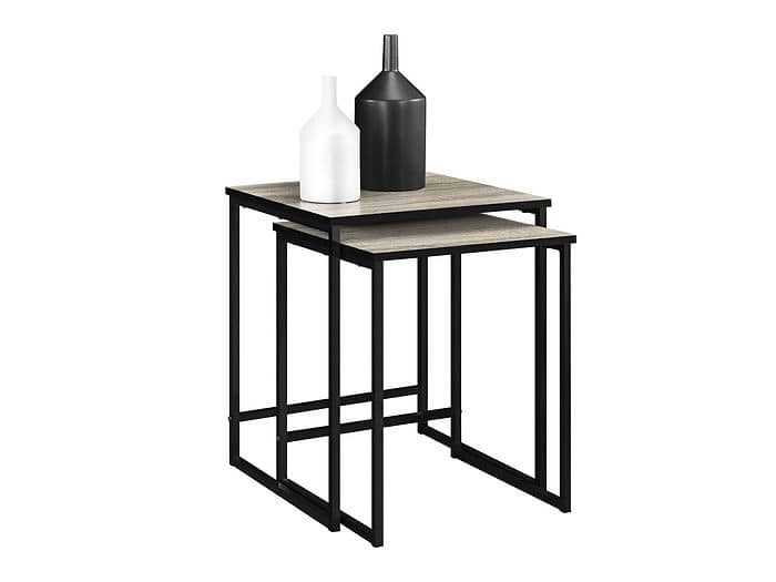 Dorel Stewart Nesting Tables Weathered Oak