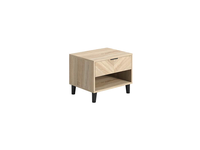 LPD Stockholm Chevron 1 Dr Bedside Cabinet