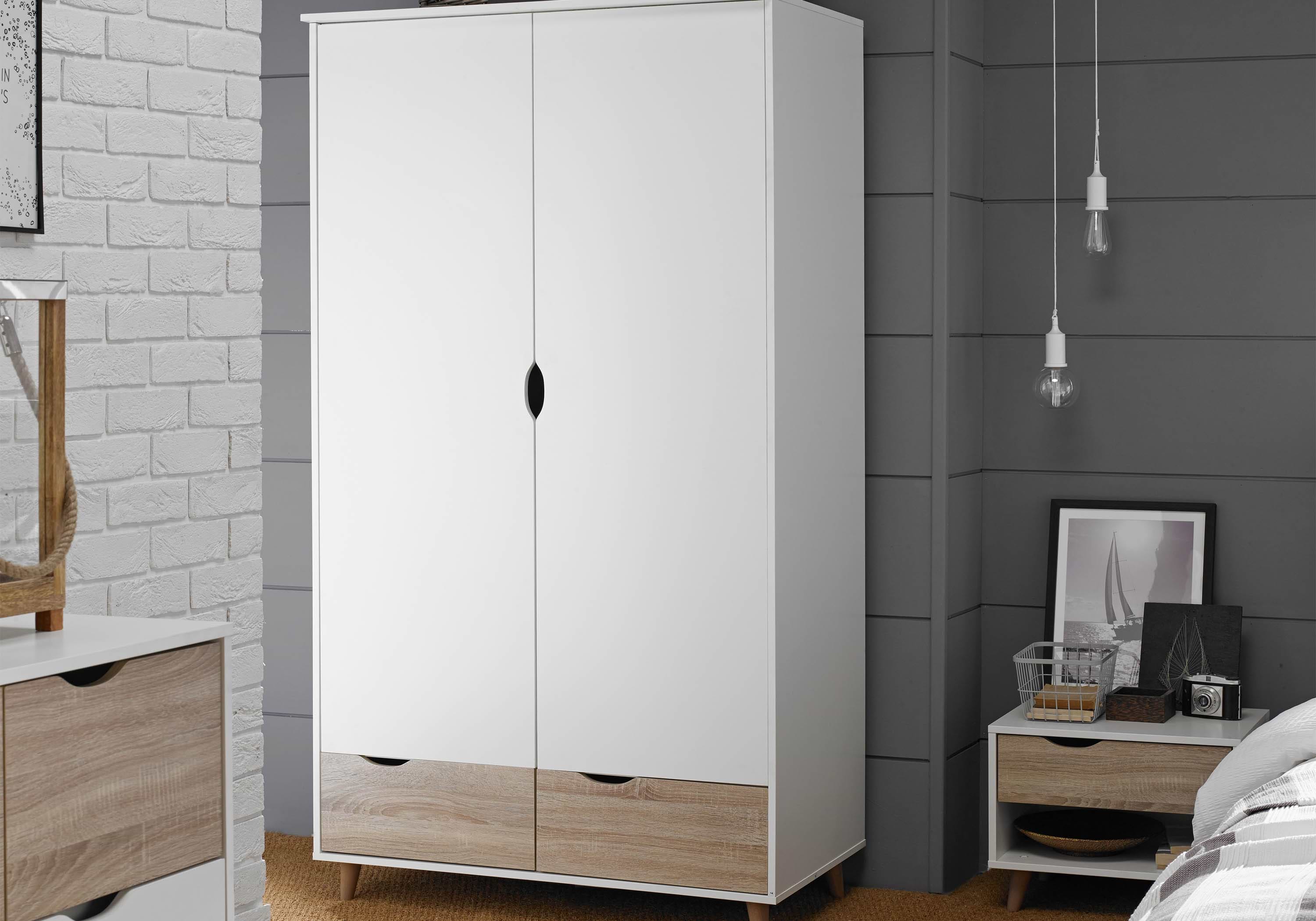 Large white wardrobe