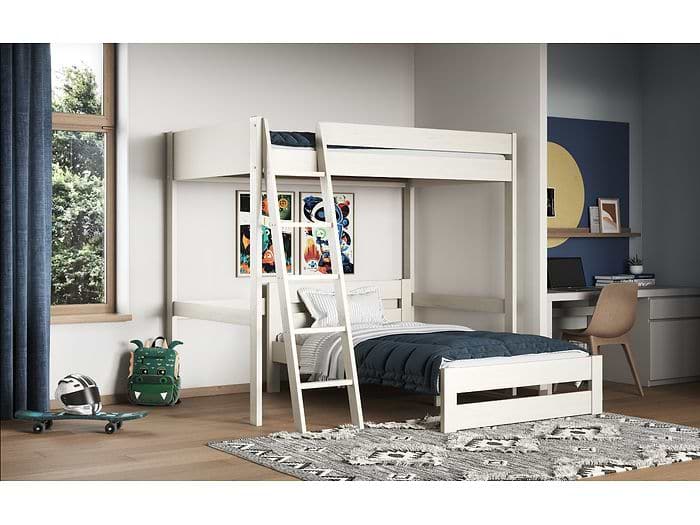 Noomi Tera Small Double High Sleeper With Small Double L Shaped Bed (FSC-Certified)
