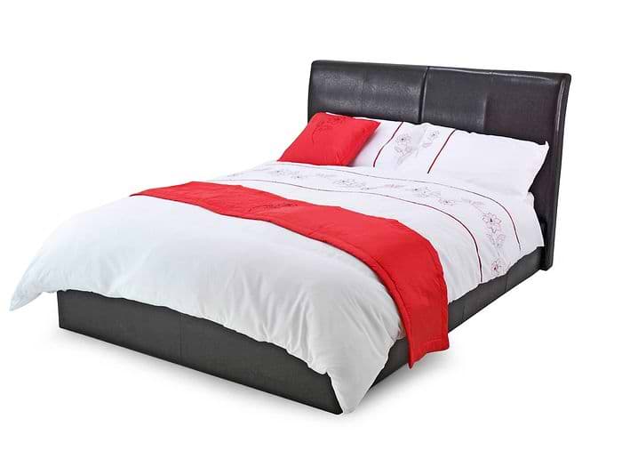Metal Beds Texas Faux Leather Ottoman
