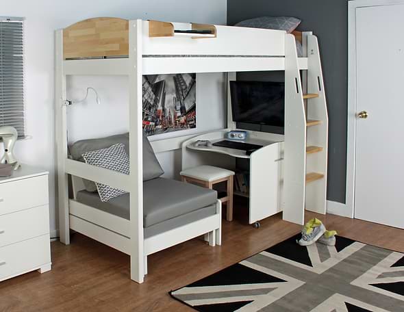 Kids Avenue Urban Birch 1 High Sleeper
